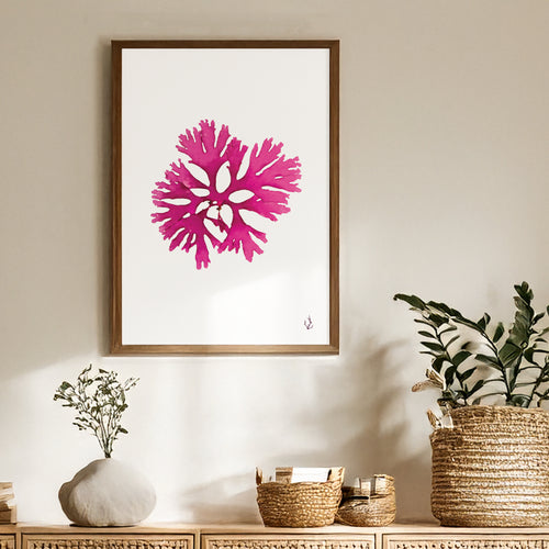 Beautiful Fan Weed Art Print A4